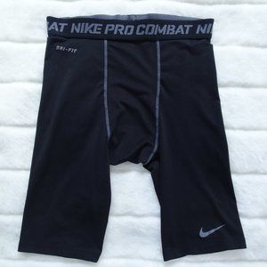 Men's Nike Pro Combat Black Shorts Size Medium
